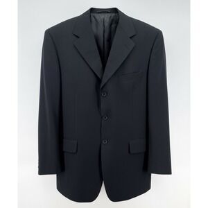 Vinci Black Blazer Designed In Italy Suit Jacket Mens 42R